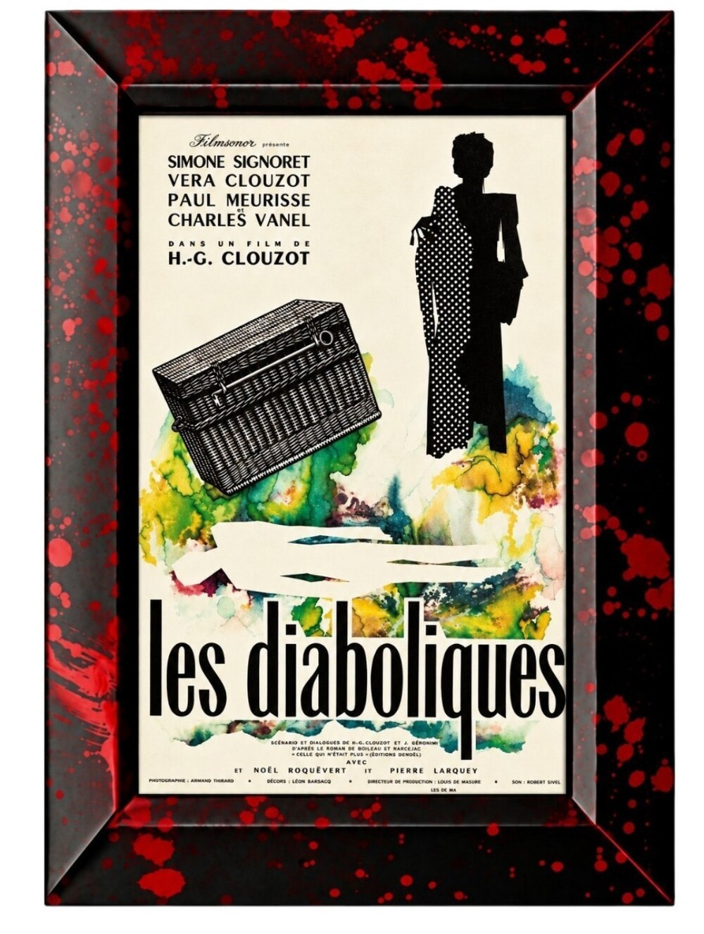 Les Diaboliques (1955) Gothic horror Thriller Flim Action Framed Photo Print Art